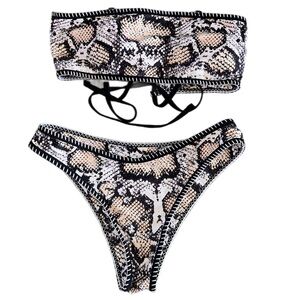 Snake Print Bikini🖤